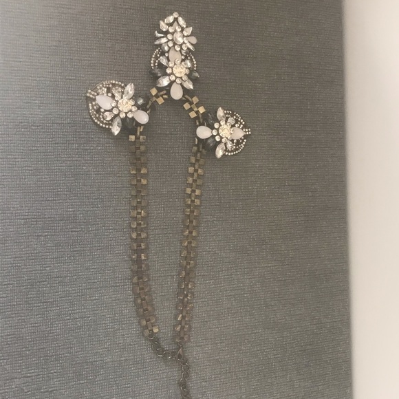 Gold statement necklace. Unique design - Picture 4 of 6